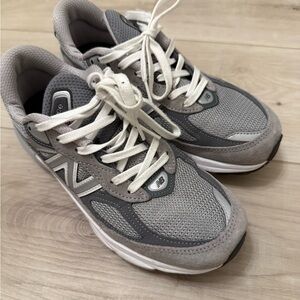 New Balance Gray and White Athletic Shoes